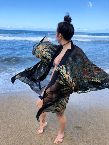 Burnout Velvët Kimono