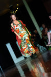 Stretch Floral Racer Back Dress