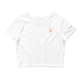 Gold Korsbar Crop Tee