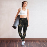 Black Marble Yoga Leggings