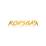 Golden Korsbar Sticker