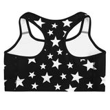 Black Stars Sports Bra