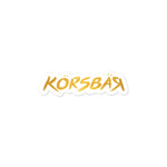 Golden Korsbar Sticker